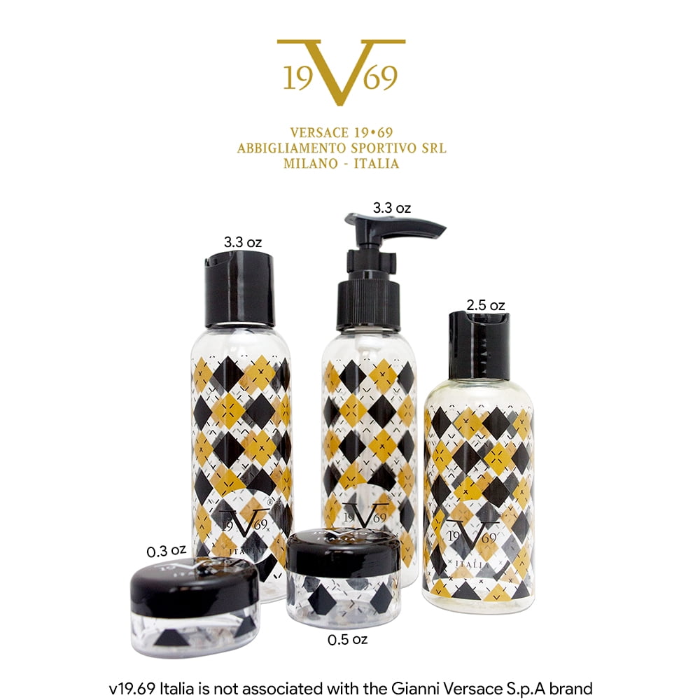 TSA Approved Travel Set for Liquids - 3 x Bottles, 2 x Jars, 1 x Zipper Bag (Boutique)