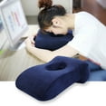 thumbnail image 5 of Biplut Home Office Noon Nap Rest Slow Rising Waist Protect Face Down Relax Neck Pillow (Grey), 5 of 13