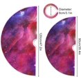 thumbnail image 3 of RYLABLUE Galaxy Xmas Christmas Tree Jupe Stand Mat pour Fête de Vacances Décoration Intérieure Extérieure 36 Pouces, 3 of 5