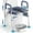 blue, variant on Bedside Commode for Seniors, Commode Chair with Arms and Padded Seat , FSA HSA Eligible 400lb Easy Assembly Toilet Chair , Adjustable Raised Toilet Seat with Handles
