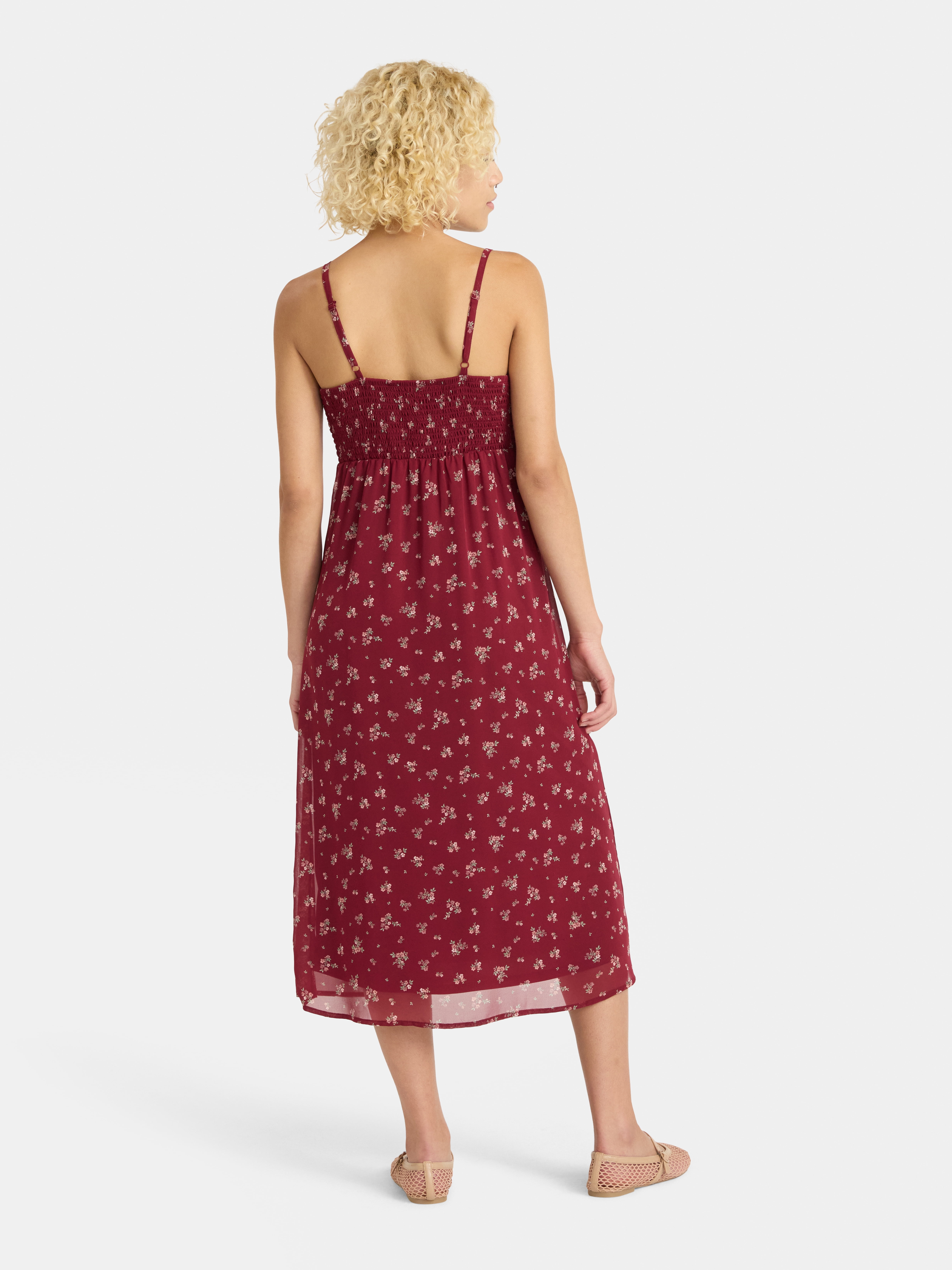 No Boundaries Maxi Dress with Lace Trim, Women’s
