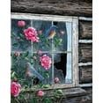 thumbnail image 2 of Tift, Jeff 15x18 White Modern Wood Framed Museum Art Print Titled - Roses And Bluebirds, 2 of 4
