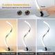 thumbnail image 4 of lámpara de noche LED regulable, lámpara de mesa táctil (blanco cálido/blanco/neutro), LED moderna con 3 niveles de brillo, lámpara decorativa para dormitorio, estudio, 4 of 5