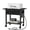 Black, variant on LELELINKY 2-Tier Under Desk Rolling Printer Stand with Drawer, Industrial Mobile Cart with Lockable Wheels for Home Office, Black