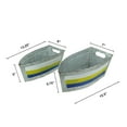 thumbnail image 2 of Zeckos Galvanized Metal Boat Planter Flower Pot Nautical Decor Set of 2, 2 of 8