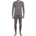 thumbnail image 1 of ViCherub Ropa interior térmica para hombres Calzoncillos largos con forro polar Conjunto térmico superior e inferior Capa base para clima frío Gris S, 1 of 5
