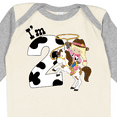 thumbnail image 4 of Inktastic I'm Two-cowgirl riding horse birthday Girls Long Sleeve Baby Bodysuit, 4 of 5