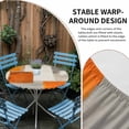 thumbnail image 4 of Burnt Orange Beige Round Fitted Tablecloth with Elastic Edge, Waterproof Table Cloth Table Cover for 36"-44" Tables, Abstract Modern Oil Painting Geometric Tablecloths for Dining Picnic Outdoor, 4 of 9