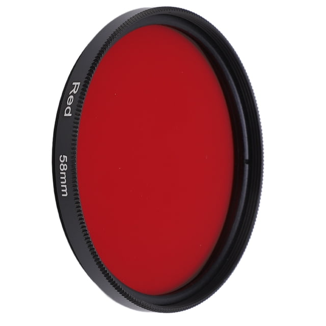 Filtre Fileté pour Objectif d'Appareil Photo Filtre Couleur Rouge Intégrale Verre Optique pour Objectif d'Appareil Photo