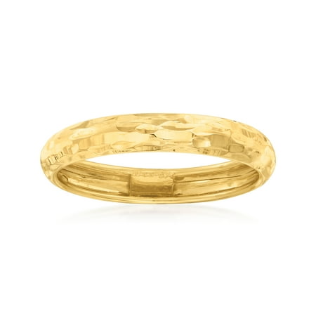 Ross-Simons Italian 14kt Yellow Gold Diamond-Cut Ring, Women's, Adult