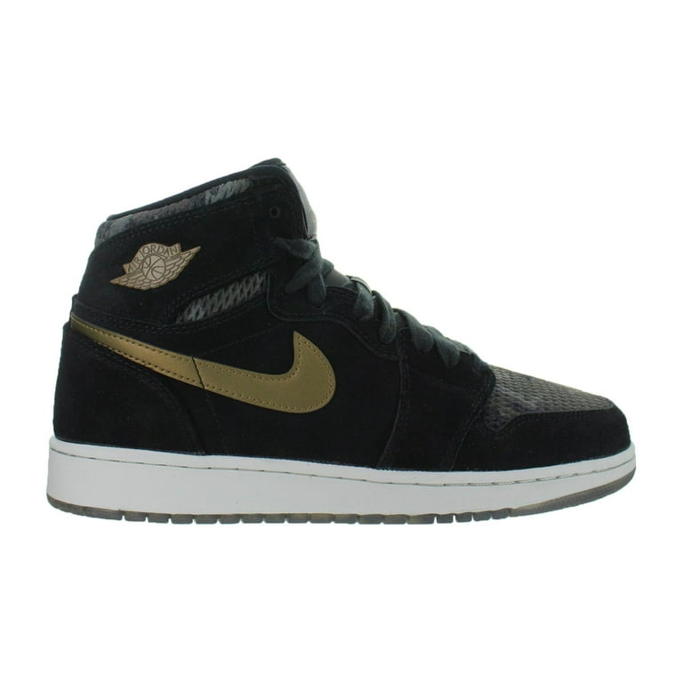 Kids Air Jordan 1 Retro High Premium GS Heiress Black Dark Brown