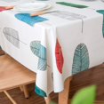thumbnail image 2 of Fall Sunflower Vinyl Tablecloth Rectangle Plastic PVC Oilcloth Tablecloths Wipeable Table Cloth Cover for Foot Folding Tables Kitchen Dining Room Table Crafting x, 2 of 7