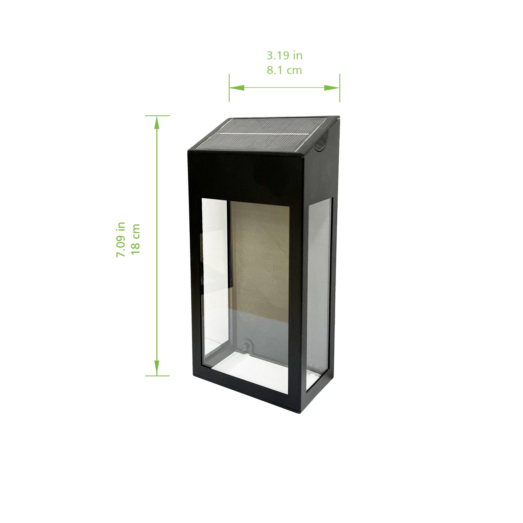 Better Homes & Gardens Nico Solar Powered Black LED Deck Fence Light, 20 Lumens