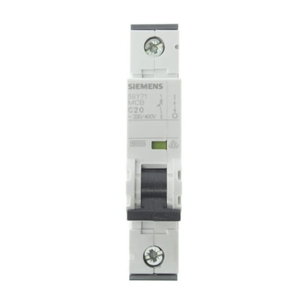 Siemens 5SY7-120-7 Miniature Circuit Breaker, 1-Pole, 230/400-Volt, 20-Amp