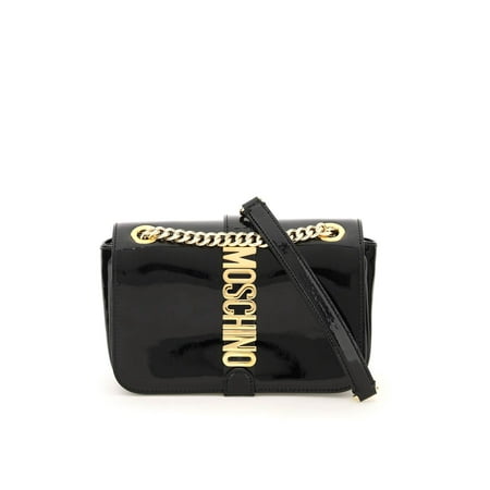UPC 667112203080 product image for Moschino patent leather bag with logo | upcitemdb.com