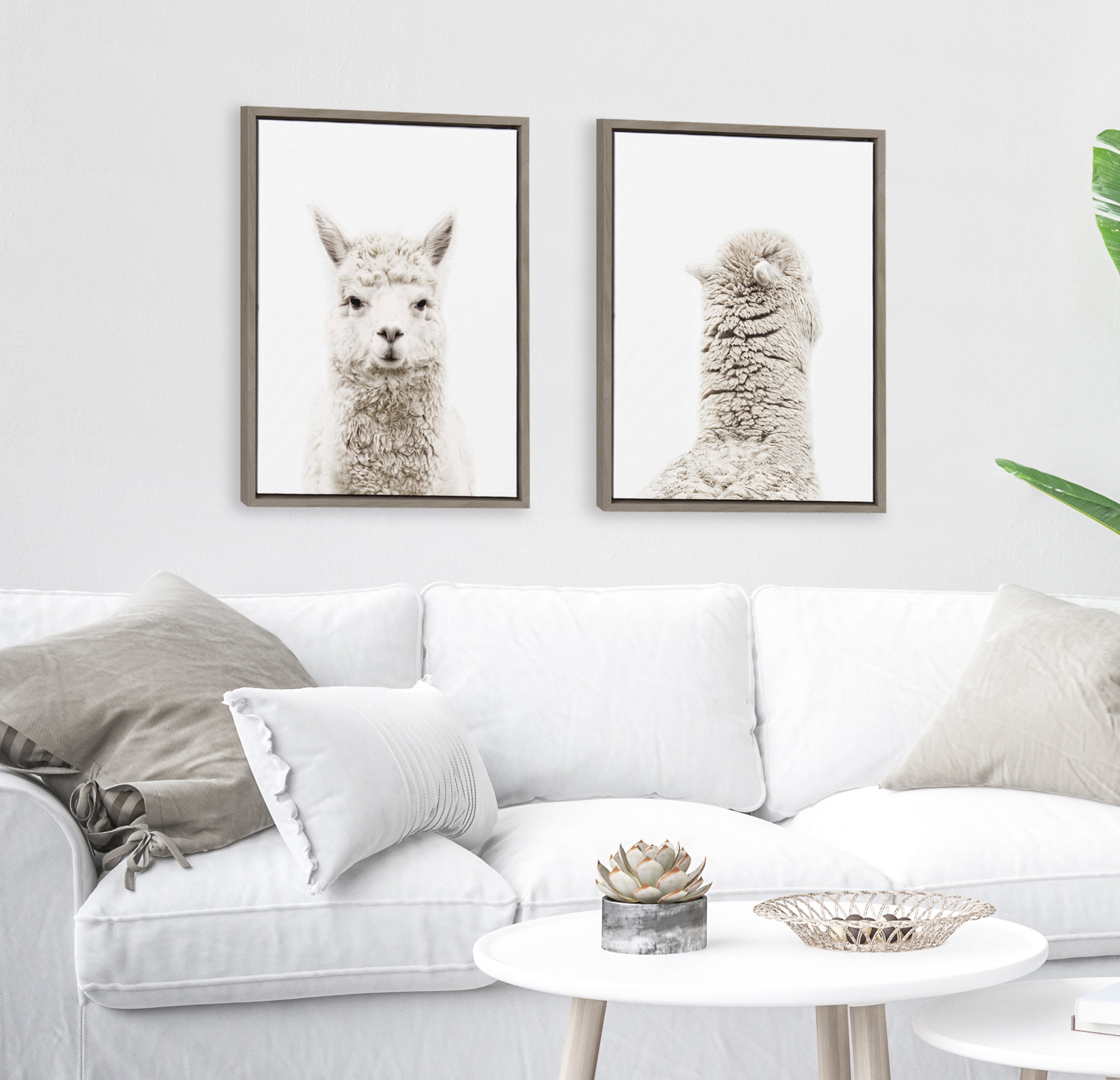 Kate and Laurel Animals/Insects Framed Canvas Art Prints, 18 in x 24 in, 2-Pieces, by Amy Peterson