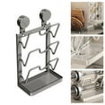 thumbnail image 2 of zhangmingg Kitchen Lid Organizer Rack Efficient Countertop Storage Solution with Removable Tray for Pot Lids and Utensils, 2 of 5