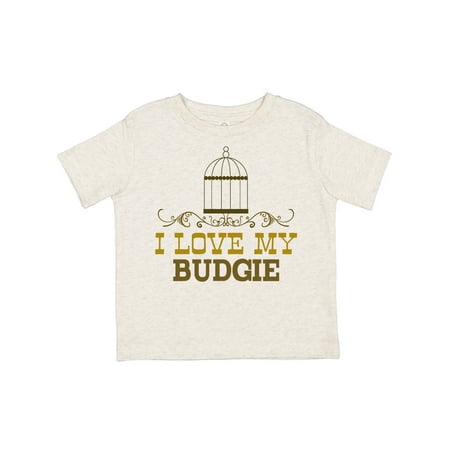 

Inktastic I Love My Budgie Bird Budgerigar Gift Toddler Toddler Girl T-Shirt