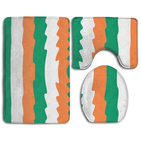 XDDJA Originality Ireland Flag 3 Piece Bathroom Rugs Set Bath Rug ...