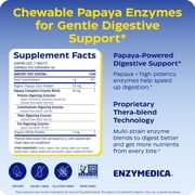 Enzymedica Papaya Complete - Papaya Enzymes Chewable, Digestive Enzyme Supplement for Women and Men, Digestion & Gut Health Support, High Potency Bromelain & Papain, Vegan, Gluten Free - 120 Tablets