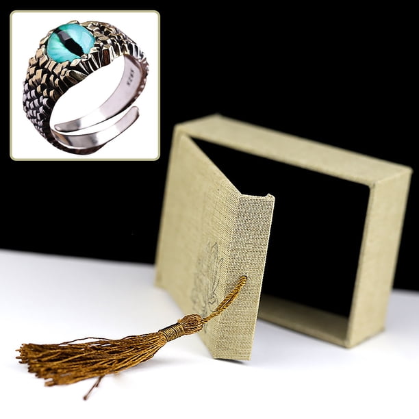 Joyeros para mujer, joyeros y organizadores con diseño de ojo abierto para hombre y mujer, regalo de anillo abierto, joyería de anillo.