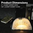 thumbnail image 4 of Book Light ZBOLE con estampado floral de 1200 mAh, portátil y plegable, 4 of 9