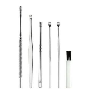 Ear Wax Removal Kit - Ear Q Tip Pick Curette Cleaning Reusable Earwax  Cleaner Remover Medical Grade Stainless Steel Tool by Krisp Beauty