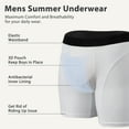 thumbnail image 5 of 3 Pack Mens Underwear Ultra Breathable Eyelet Boxer Briefs with Built-in 3D Pouch, 5 of 7