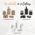 thumbnail image 2 of 5-Piece Matte  Black Bathroom Accessory Set Soap Dispenser & Dish, Toothbrush Holder, 2 Storage Jars, 2 of 8