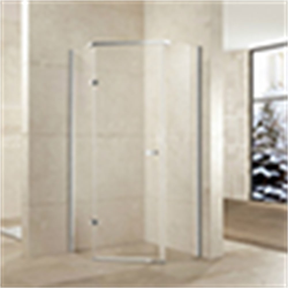 Kepooman Bathtub Door, Home Tempered Glass & Aluminum Frame Shower Door for Bathroom, Hinged Shower Enclosure Kepooman Bathtub Door, Home Tempered Glass & Aluminum Frame Shower Door for Bathroom, Hinged Shower Enclosure