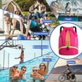 thumbnail image 3 of Waterproof Gym Bags with Drawstring, Large Capacity Sports Bag, with Bottom Compartment and Wide Drawstring, Soccer Backpack for Women Men Junior, 3 of 7