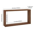 thumbnail image 6 of Pemberly Row Modern Farmhouse 55" Satin Walnut MDF Console Table, 6 of 8