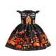 thumbnail image 1 of Vestido de Halloween para niñas, vestido estampado, disfraz de bruja para juego de rol, disfraz de mascarada, 1 of 9
