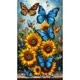 thumbnail image 2 of 5D DIY Taladro Diamante Pintura Mariposa Kit Del Arte 40x70cm, 2 of 8