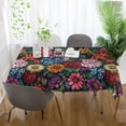 thumbnail image 3 of Yayeee Tablecloths 60" x 120" Rectangle Wrinkle Resistant Party Table Cover, Vibrant Flowers Pattern, 3 of 8