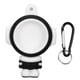 thumbnail image 1 of Funda protectora de silicona para localizador iOS, con forma de astronauta, resistente a golpes y con llavero (negro y blanco), 1 of 14