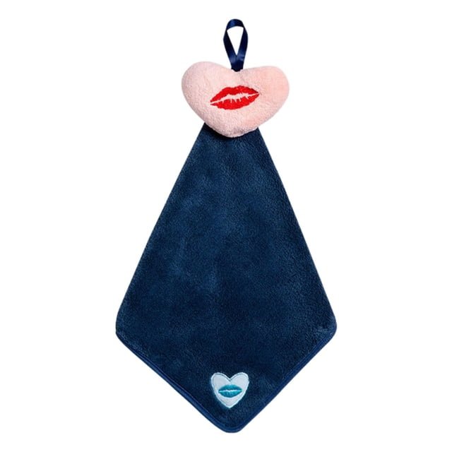 Hand Towel Quick ing Bath Washcloth Dish Hand Towel Absorbent for Kitchen Dark Blue