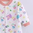 thumbnail image 5 of CAUYDY Infant Boy Clothes Preemie Pajamas for Girls Newborn Long Sleeved One-Pieces Baby Soft Sleepers Fall Winter 3 6 9 Months 1T 2T Sizes 9-12 Months,Pink, 5 of 6