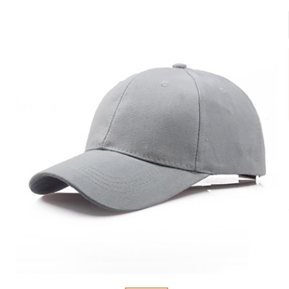 BYHONG Hat Cotton Light Board Solid Color Baseball Cap Men Cap Outdoor Sun Hat Visors Grey