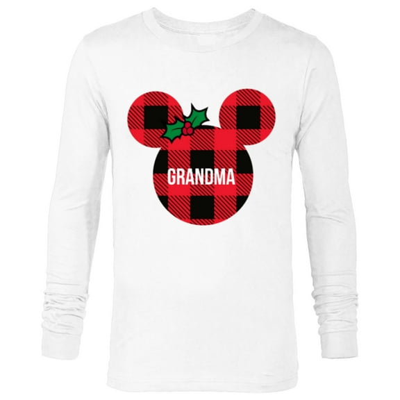 Disney Minnie Mouse GRANDMA Holiday Family - Long Sleeve T-Shirt for Men - Customized-White
