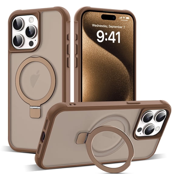 Funda SKYLMW para iPhone 15 Pro Max de 6.7" con soporte Mag-Safe, color Desert