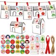 thumbnail image 2 of Caja De Papel Kraft Caja De Dulces De Navidad Titulares De Favores De Fiesta Cajas De Galletas Para Suministros De Fiesta De Navidad Kearding HA037897-00, 2 of 6