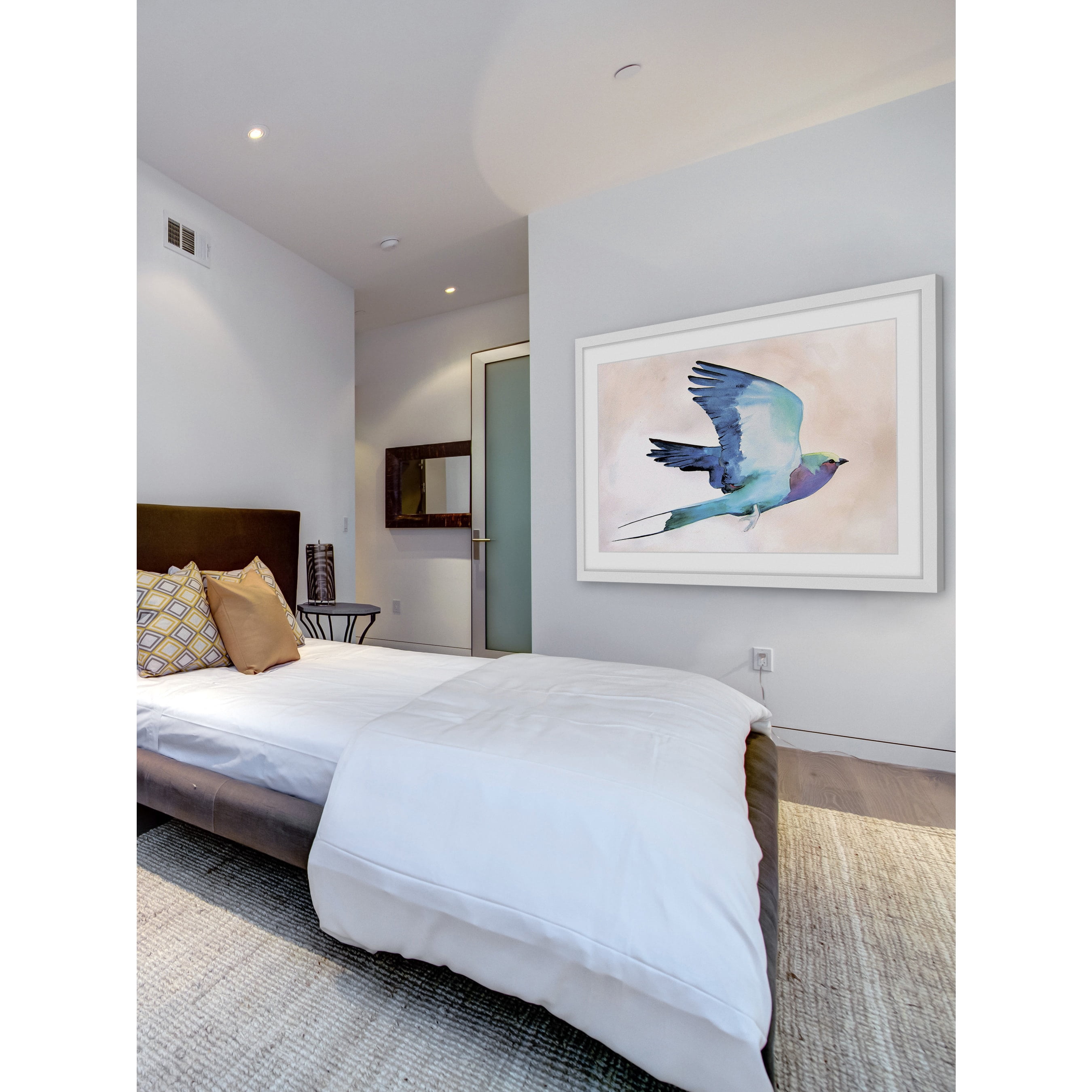 Marmont Hill "Lilac Roller" by Christine Lindstrom Framed Painting Print
