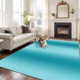 thumbnail image 2 of Rectangle Rug 8x10Ft Turquoise Gradient Modern Pattern Soft Indoor Throw Rugs Carpets for Living Dining Bedroom Kids Room Non-Slip Playroom Crawl Rug Floor Mats Teal Abstract Art, 2 of 9