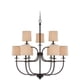thumbnail image 1 of Candil - Lámpara colgante de techo Craftmade  Modelo Addison 9 Luces 2 niveles Bronce, 1 of 1