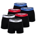 thumbnail image 1 of s.Oliver Calzoncillos para hombre, paquete de 6 - Boxer Briefs, Algodón Stretch Negro Contrast XL, 1 of 1