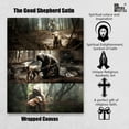 thumbnail image 2 of Jesus and Lamb Canvas Wall Art Jesus Running After Lost Lamb Picture Wall Art Canvas Print Christian Home Decor, 2 of 4