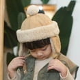 thumbnail image 6 of HAiming Boys Girls Winter Hat with Earflap Fleece Lined Warm Soft Comfy Skiing Pom Pom Caps for Kids, 6 of 6
