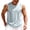 #0354-Gray, variant on Qiyinn Men Sleeveless Gym Tank Top Mesh Panel Breathable Quick Dry Workout Athletic Vest with Reflective Stripes Loose Fit Casual Sport Shirt for Adult