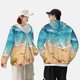 thumbnail image 4 of Balery Tropical Beach With Starfish Sudadera ligera de manga larga con capucha y protección solar UPF 50+ para hombre y mujer, ideal para pesca y running-Small, 4 of 7